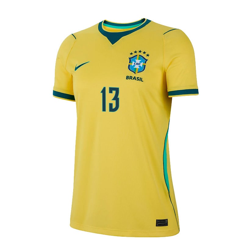 Wesley França 13 Women's Brazil National Team 2026 Home Jersey - Yellow