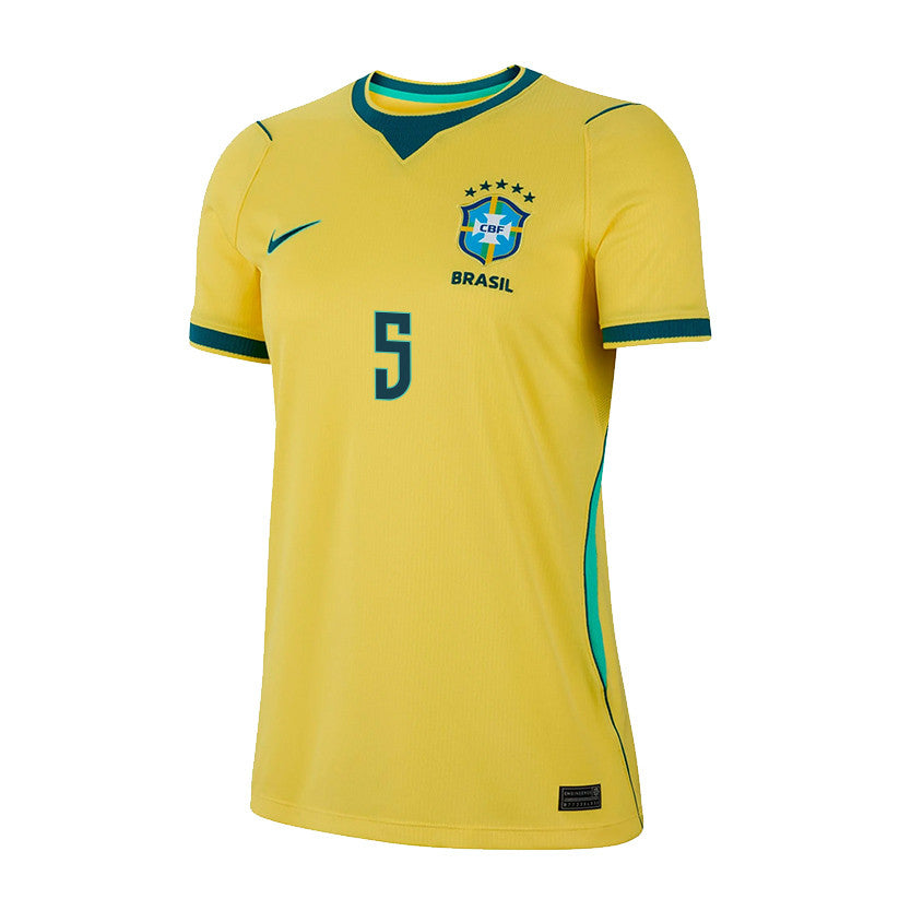 Andrey Santos 5 Women's Brazil National Team 2026 Home Jersey - Yellow