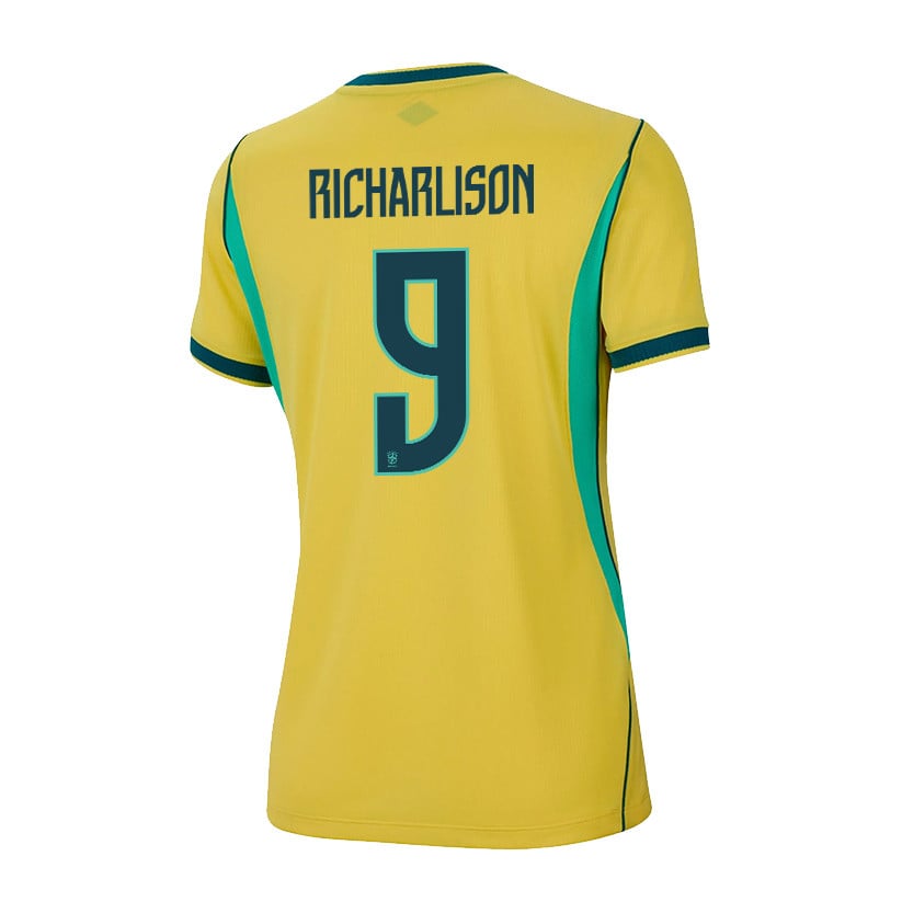 Richarlison 9 Women's Brazil National Team 2026 Home Jersey - Yellow