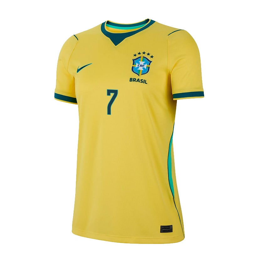 Vinícius Júnior 7 Women's Brazil National Team 2026 Home Jersey - Yellow