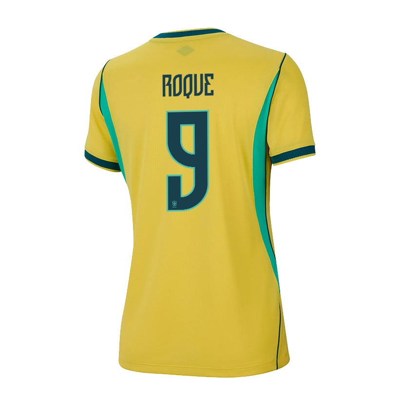 Vitor Roque 9 Women's Brazil National Team 2026 Home Jersey - Yellow