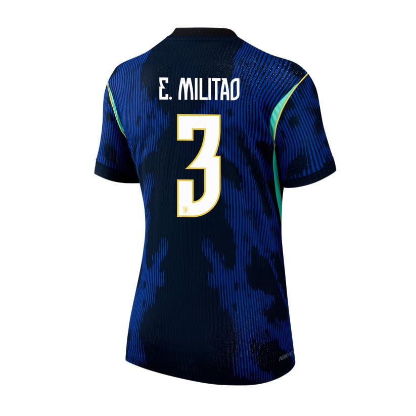 Éder Militão 3 Women's Brazil National Team 2026 Away Jersey - Blue