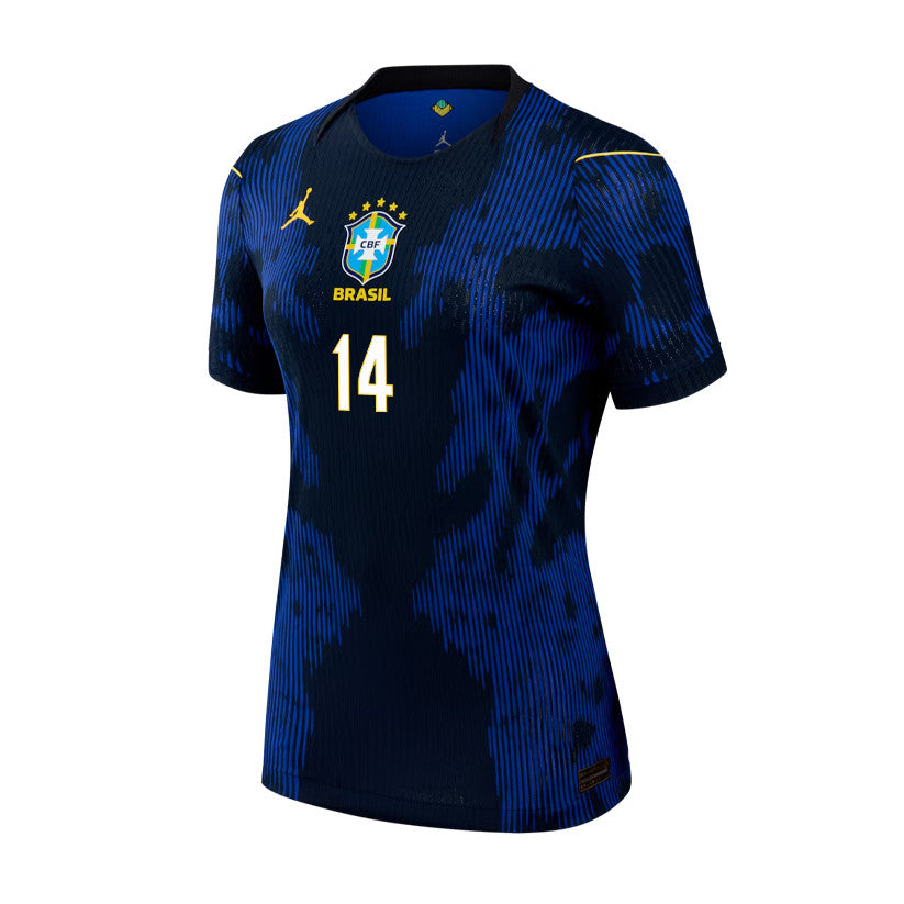 Fabrício Bruno 14 Women's Brazil National Team 2026 Away Jersey - Blue