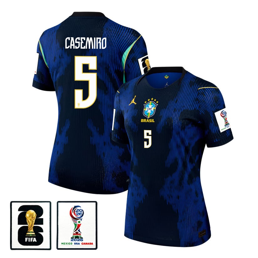 Casemiro 5 Women's Brazil National Team 2026 Away Jersey - Blue