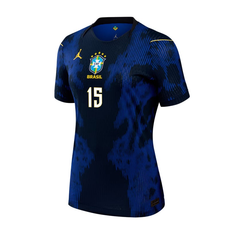 Fabinho 15 Brazil National Team 2026 Women's Away Jersey - Blue