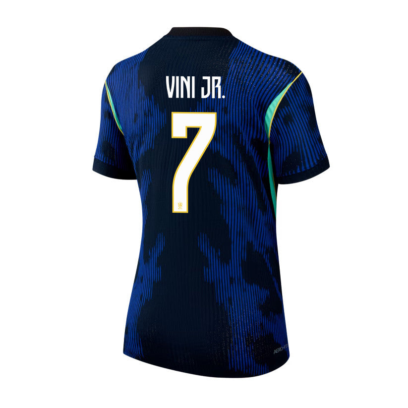 Vinícius Júnior 7 Women's Brazil National Team 2026 Away Jersey - Blue