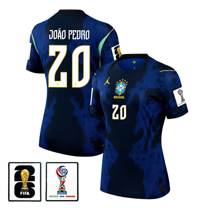 João Pedro 20 Women's Brazil National Team 2026 Away Jersey - Blue