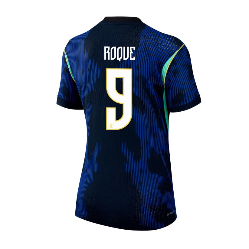 Vitor Roque 9 Women's Brazil National Team 2026 Away Jersey - Blue