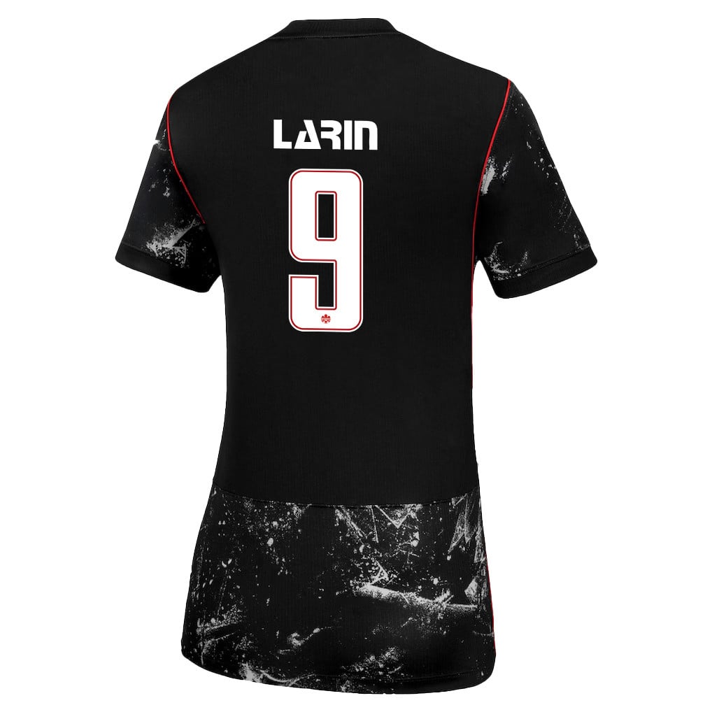 Cyle Larin 9 Women's Canada National Team 2026 Away Jersey - Black