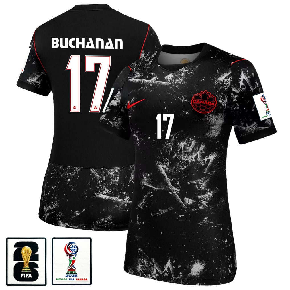 Kadeisha Buchanan 17 Women's Canada National Team 2026 Away Jersey - Black