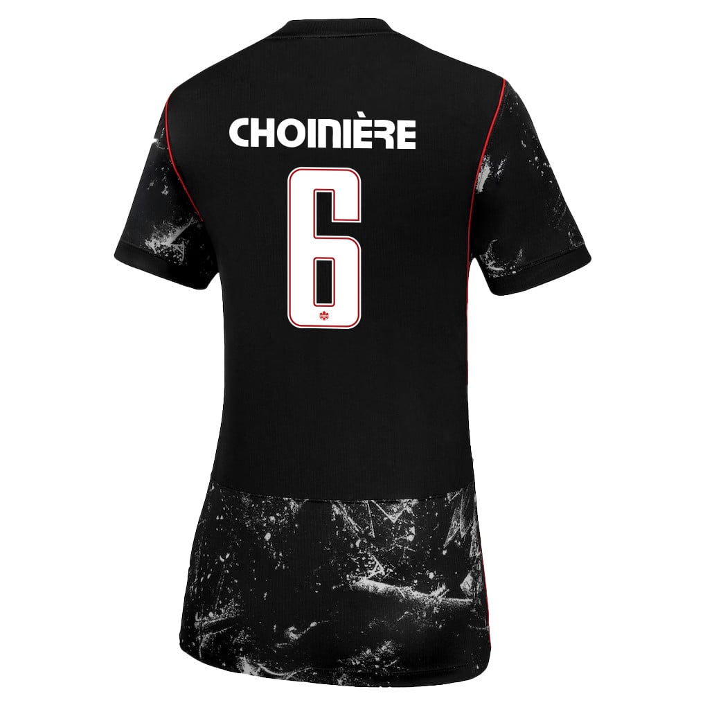 Mathieu Choinière 6 Women's Canada National Team 2026 Away Jersey - Black