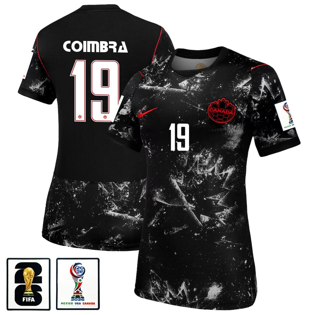 Tiago Coimbra 19 Women's Canada National Team 2026 Away Jersey - Black
