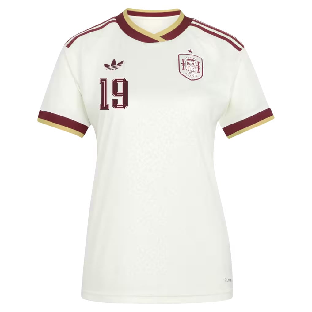 Lamine Yamal 19 Women's Spain National Team 2026 Away Jersey - White