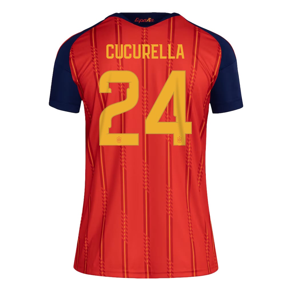 Marc Cucurella 24 Women's Spain National Team 2026 Home Jersey - Red