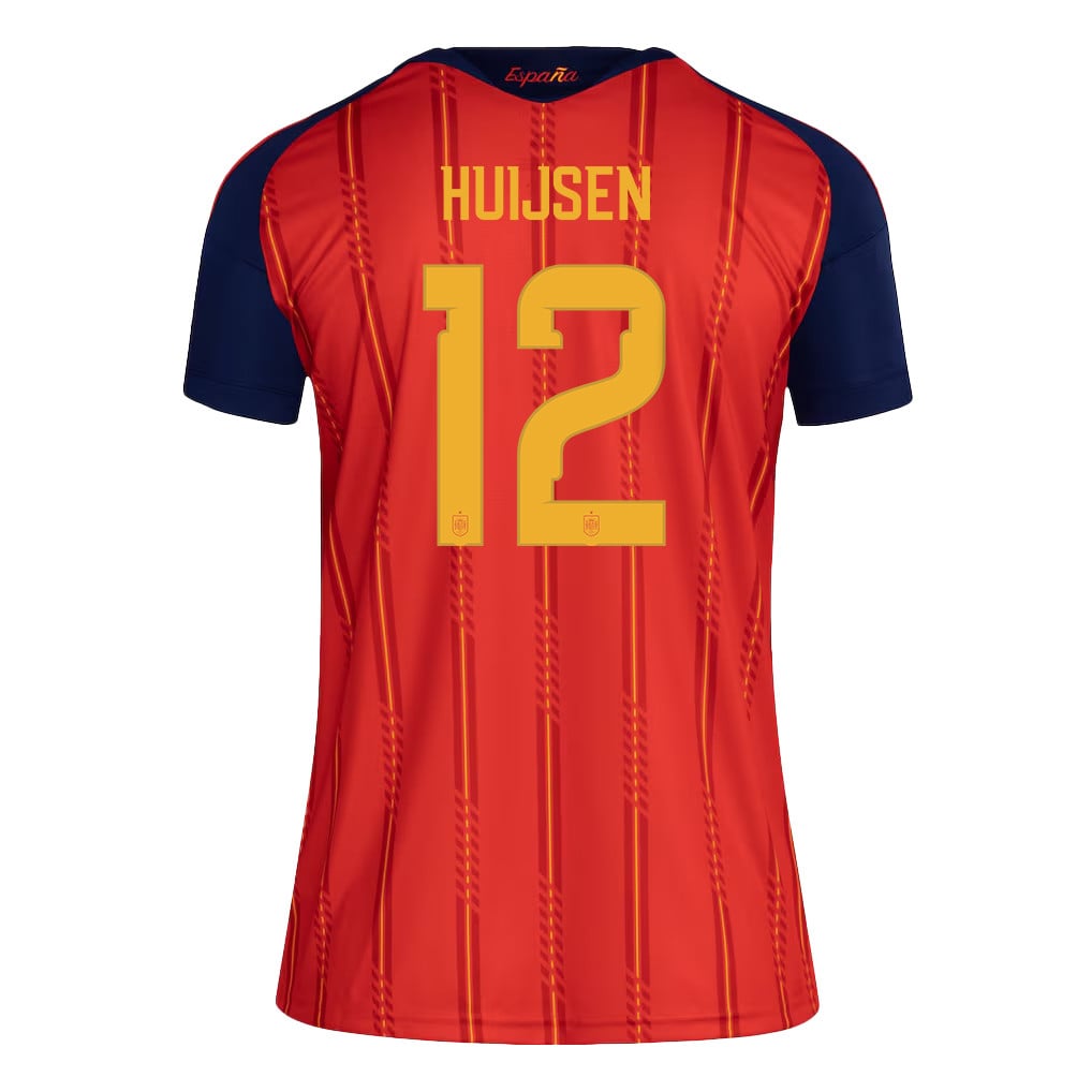 Dean Huijsen 12 Women's Spain National Team 2026 Home Jersey - Red