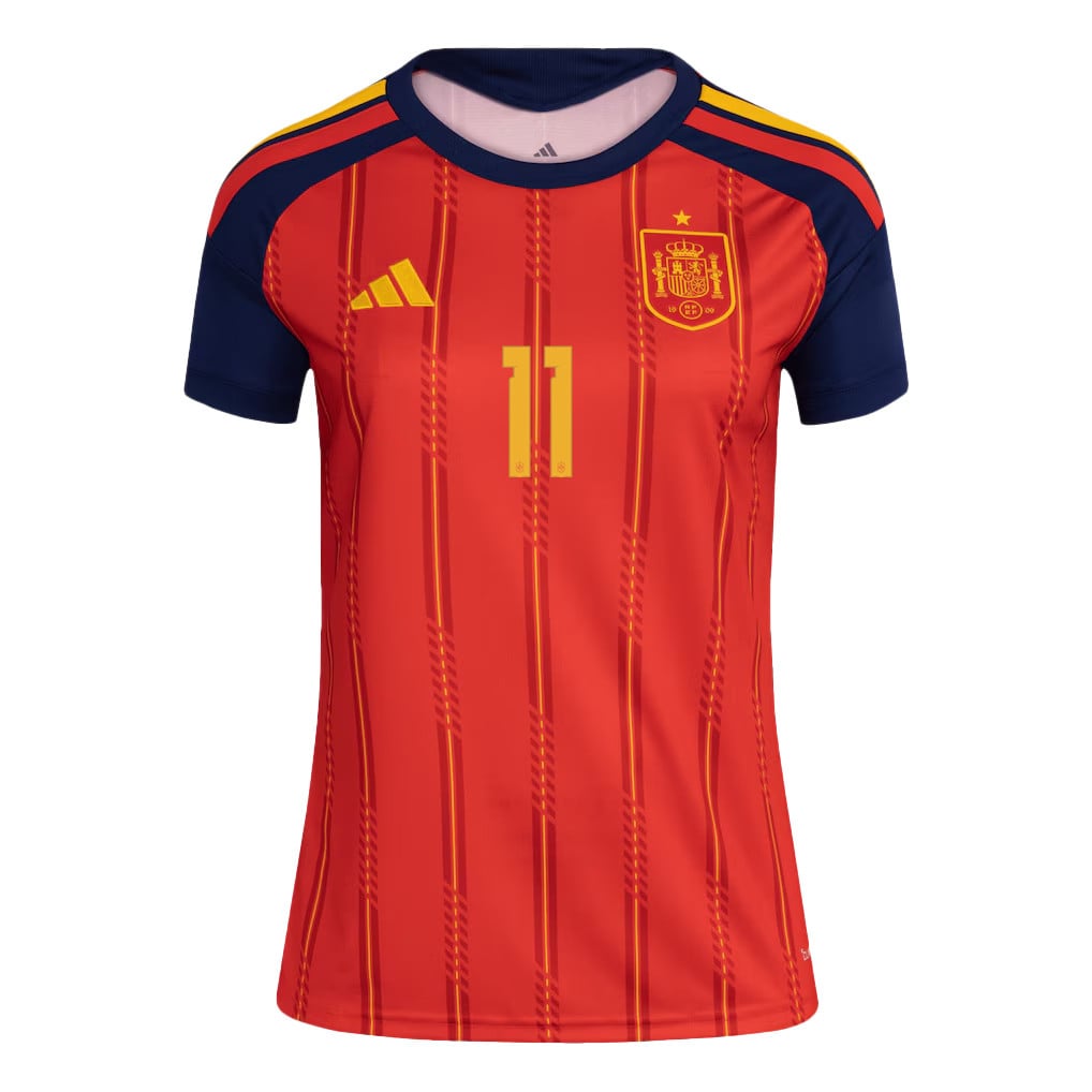 Ferran Torres 11 Women's Spain National Team 2026 Home Jersey - Red
