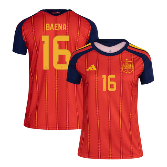 Alex Baena 16 Women's Spain National Team 2026 Home Jersey - Red