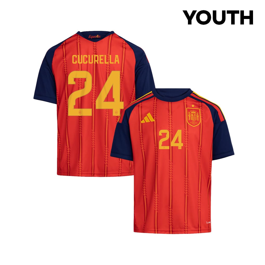 Marc Cucurella 24 Youth Spain National Team 2026 Home Jersey - Red