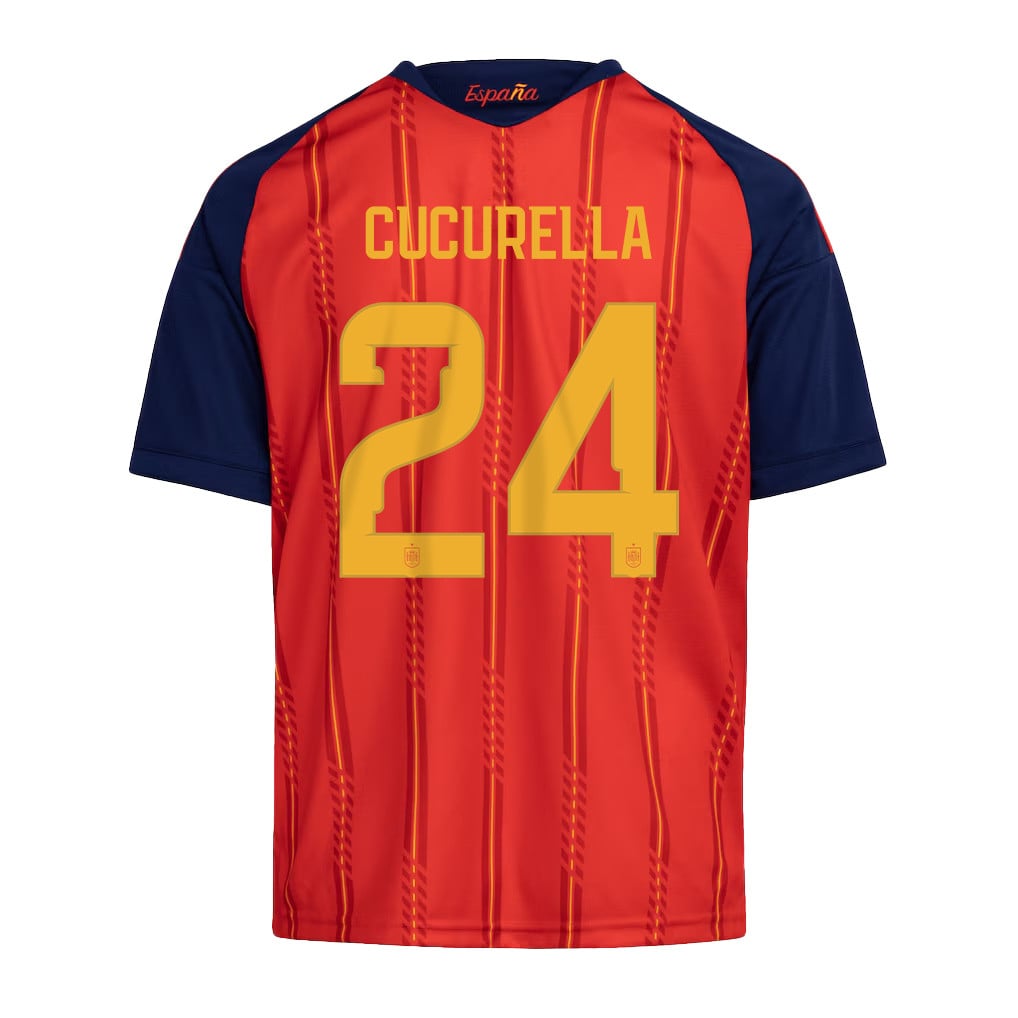 Marc Cucurella 24 Youth Spain National Team 2026 Home Jersey - Red