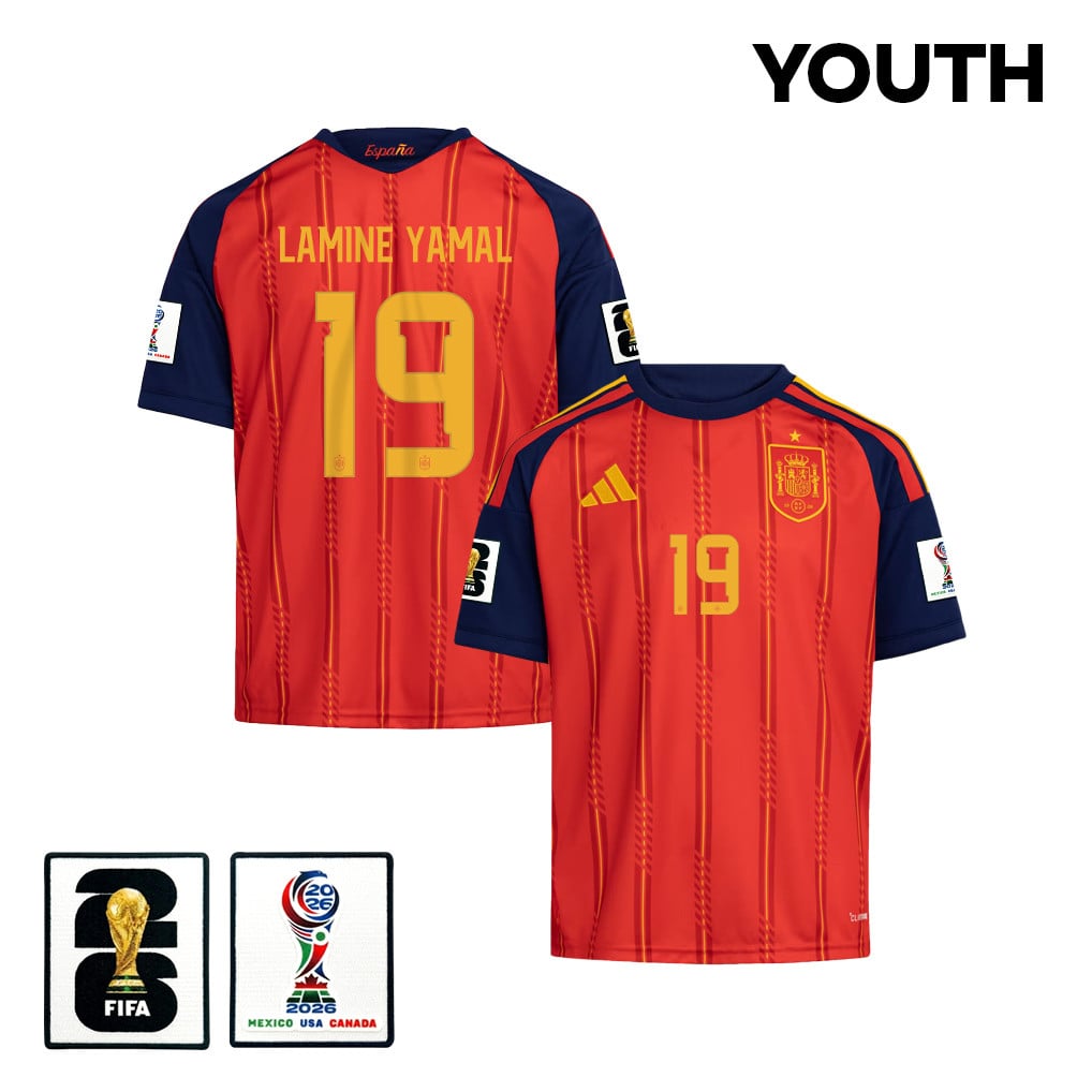 Lamine Yamal 19 Youth Spain National Team 2026 Home Jersey - Red