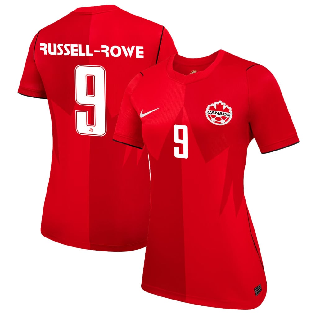 Jacen Russell-Rowe 9 Women's Canada National Team 2026 Home Jersey - Red