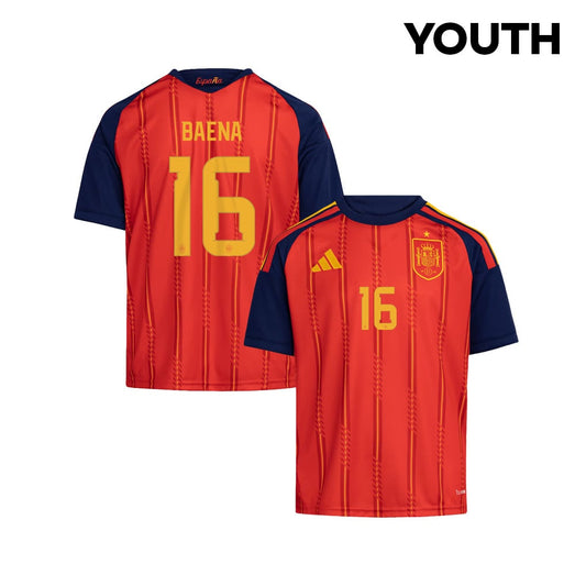 Alex Baena 16 Youth Spain National Team 2026 Home Jersey - Red