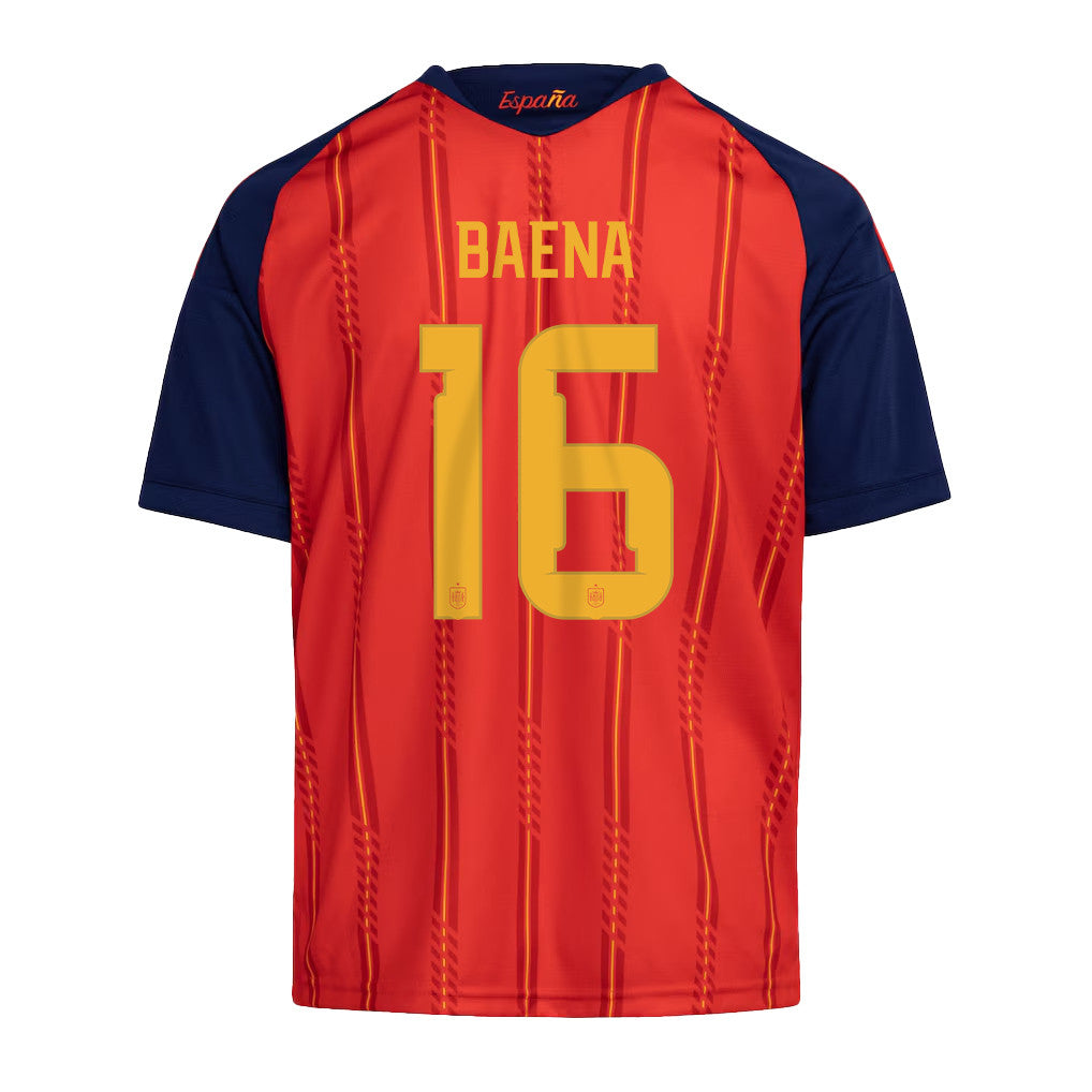 Alex Baena 16 Youth Spain National Team 2026 Home Jersey - Red