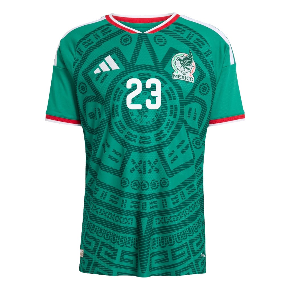 Jesús Gallardo 23 Mexico National Team 2026 Home Jersey - Green, Men