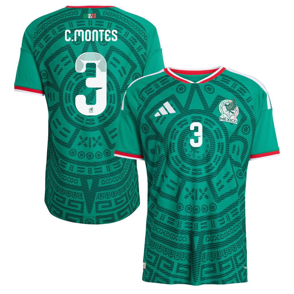 César Montes 3 Mexico National Team 2026 Home Jersey - Green, Men