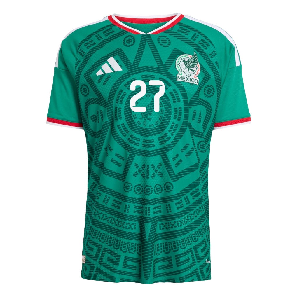 Richard Ledezma 27 Mexico National Team 2026 x World Cup Patch Home Jersey - Green, Men