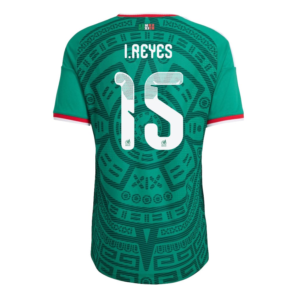Israel Reyes 15 Mexico National Team 2026 Home Jersey - Green, Men
