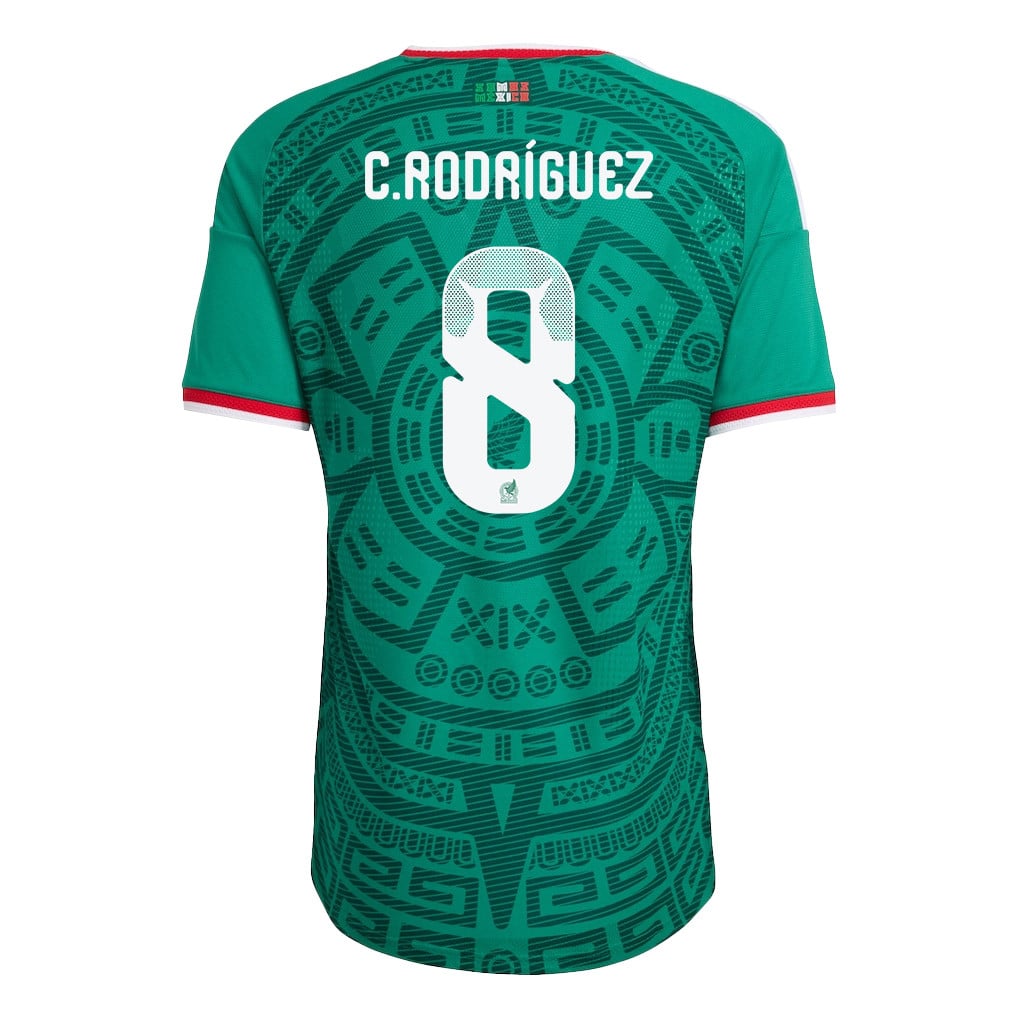Carlos Rodríguez 8 Mexico National Team 2026 Home Jersey - Green, Men