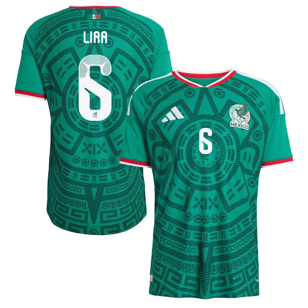Erik Lira 6 Mexico National Team 2026 Home Jersey - Green, Men