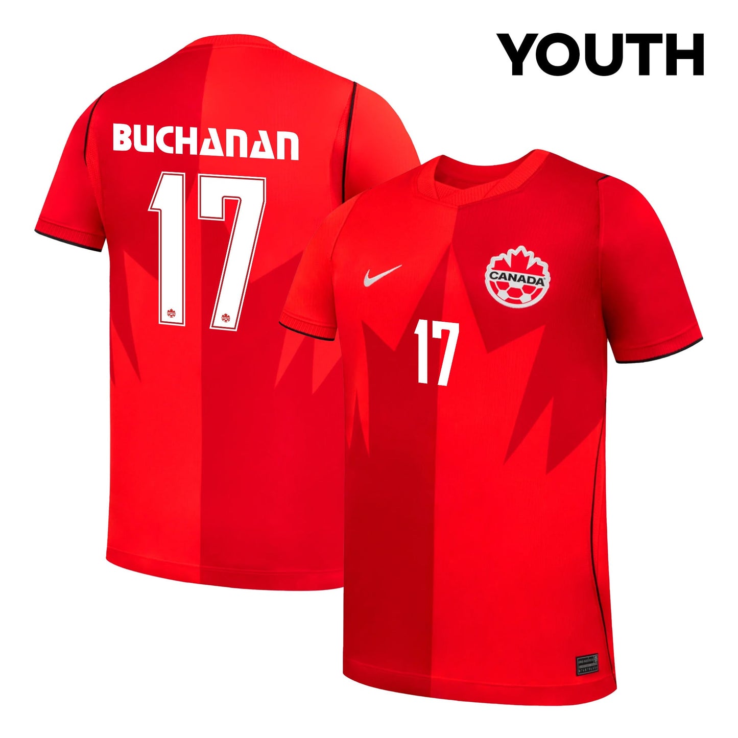 Kadeisha Buchanan 17 Youth Canada National Team 2026 Home Jersey - Red