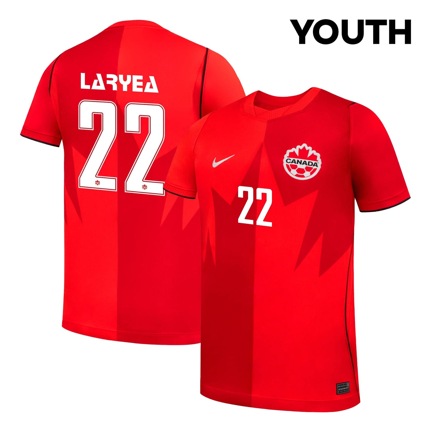 Richie Laryea 22 Youth Canada National Team 2026 Home Jersey - Red