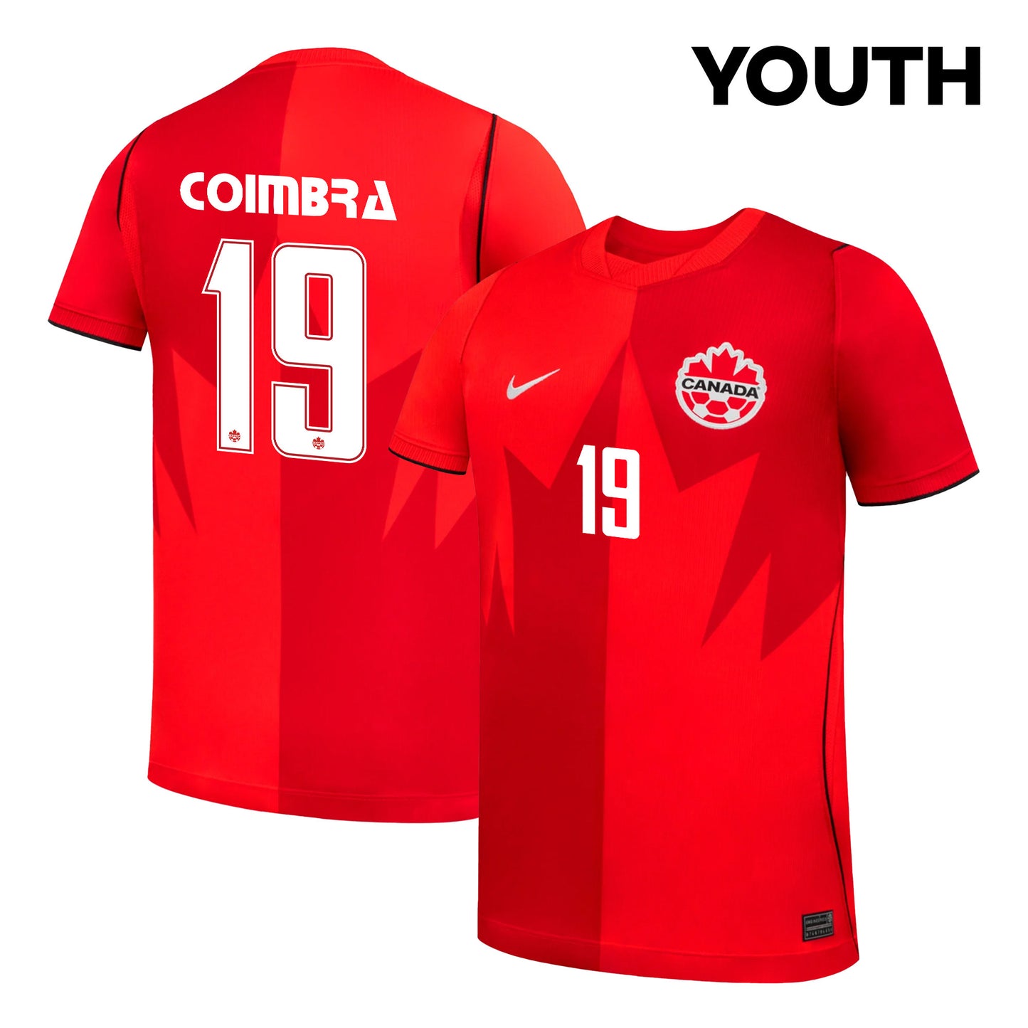 Tiago Coimbra 19 Youth Canada National Team 2026 Home Jersey - Red