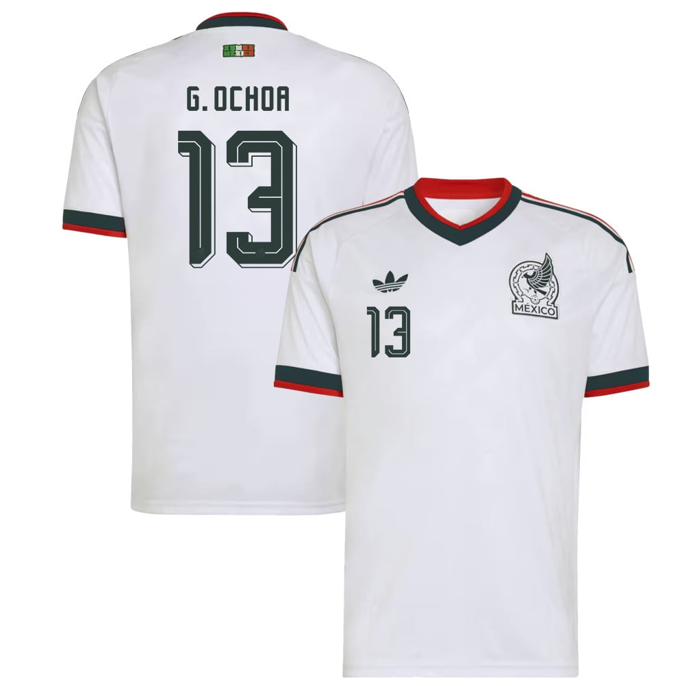 Guillermo Ochoa 13 Mexico National Team 2026 Away Jersey - White, Men