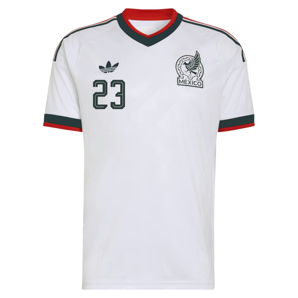 Jesús Gallardo 23 Mexico National Team 2026 Away Jersey - White, Men