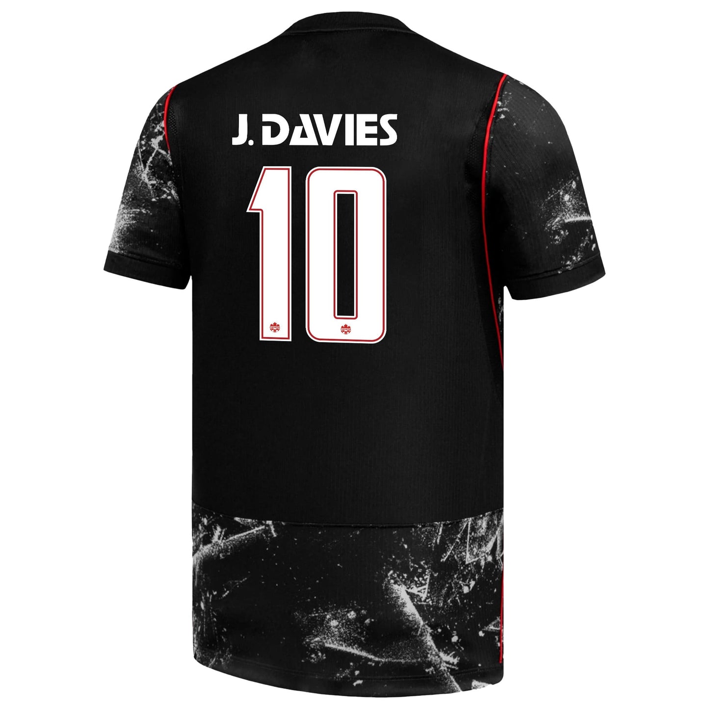 Jonathan David 10 Youth Canada National Team 2026 Away Jersey - Black