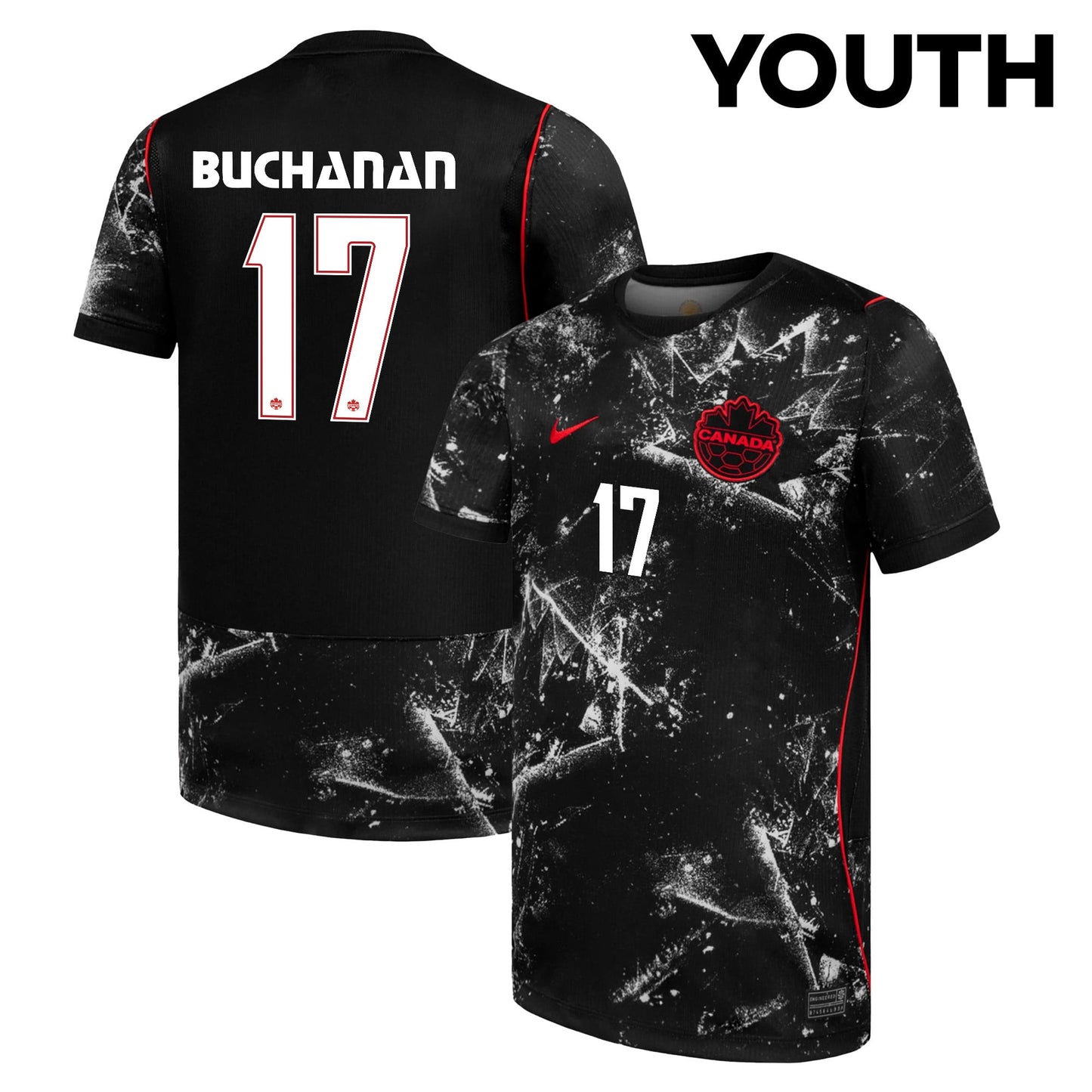 Kadeisha Buchanan 17 Youth Canada National Team 2026 Away Jersey - Black