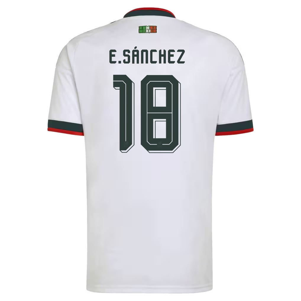 Érick Sánchez 18 Mexico National Team 2026 Away Jersey - White, Men