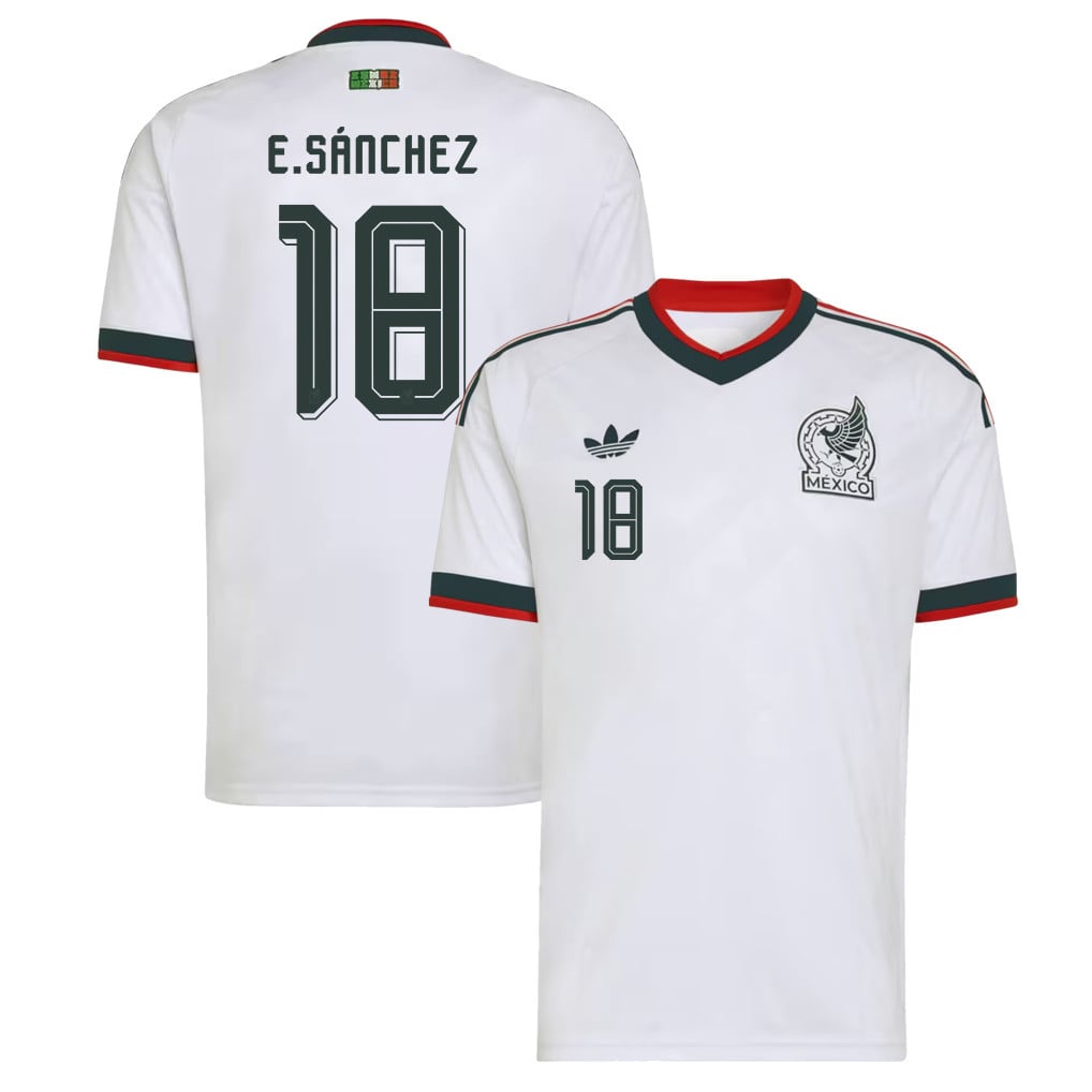 Érick Sánchez 18 Mexico National Team 2026 Away Jersey - White, Men