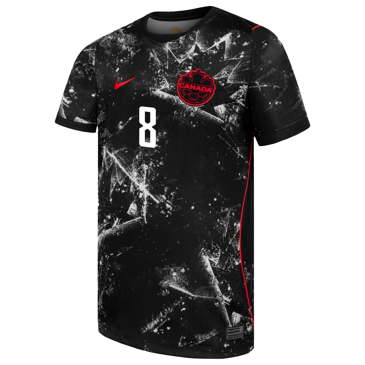 Jeevan Badwal 8 Youth Canada National Team 2026 Away Jersey - Black