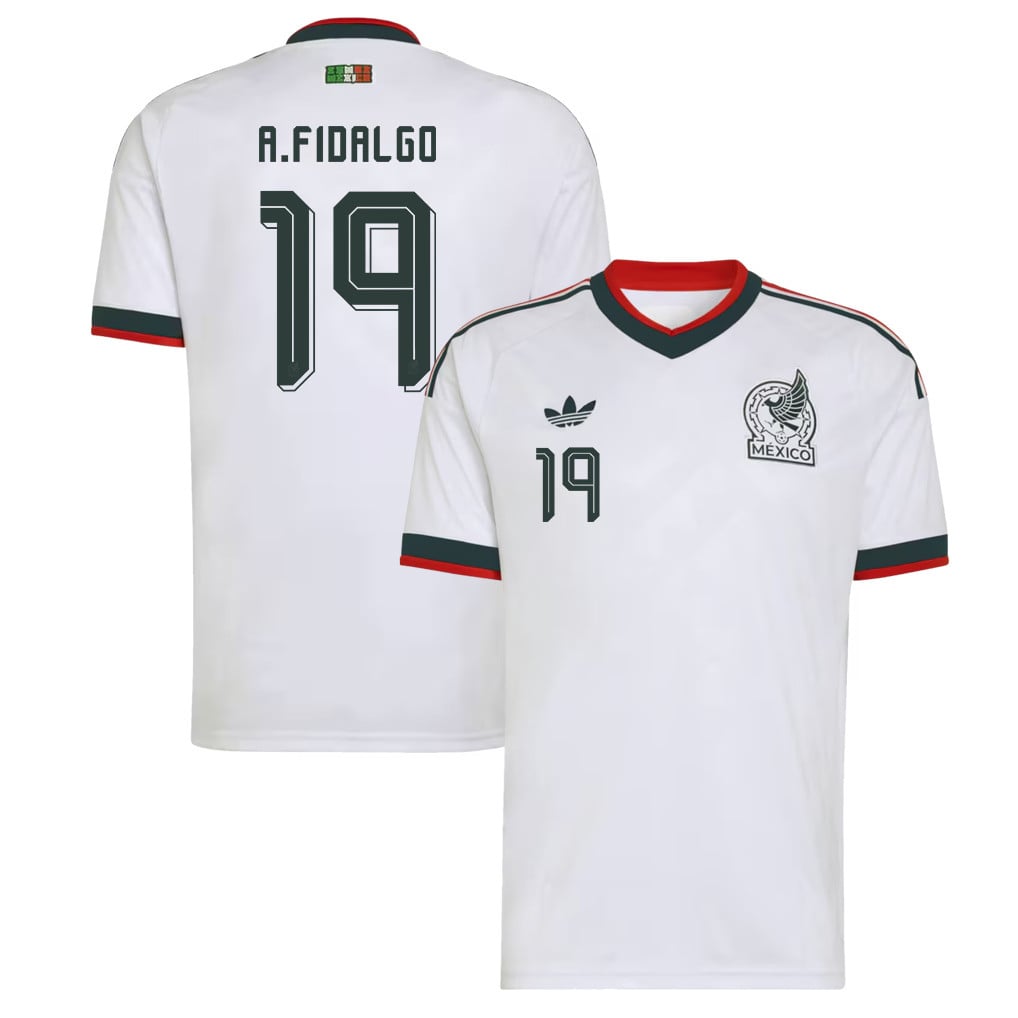 Álvaro Fidalgo 19 Mexico National Team 2026 Away Jersey - White, Men