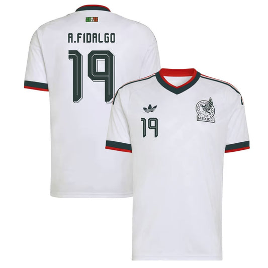 Álvaro Fidalgo 19 Mexico National Team 2026 Away Jersey - White, Men