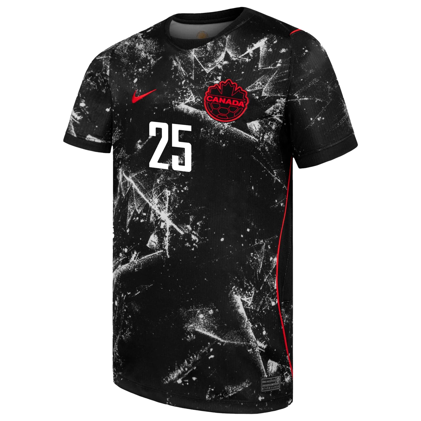 Jayden Nelson 25 Youth Canada National Team 2026 Away Jersey - Black
