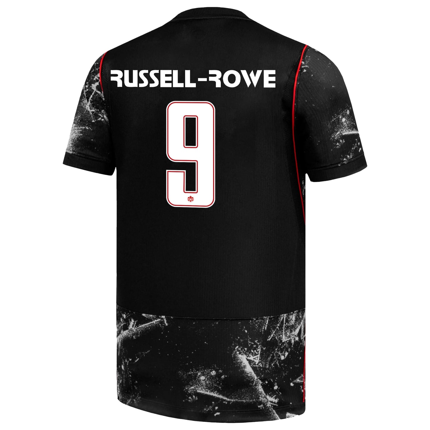 Jacen Russell-Rowe 9 Youth Canada National Team 2026 Away Jersey - Black