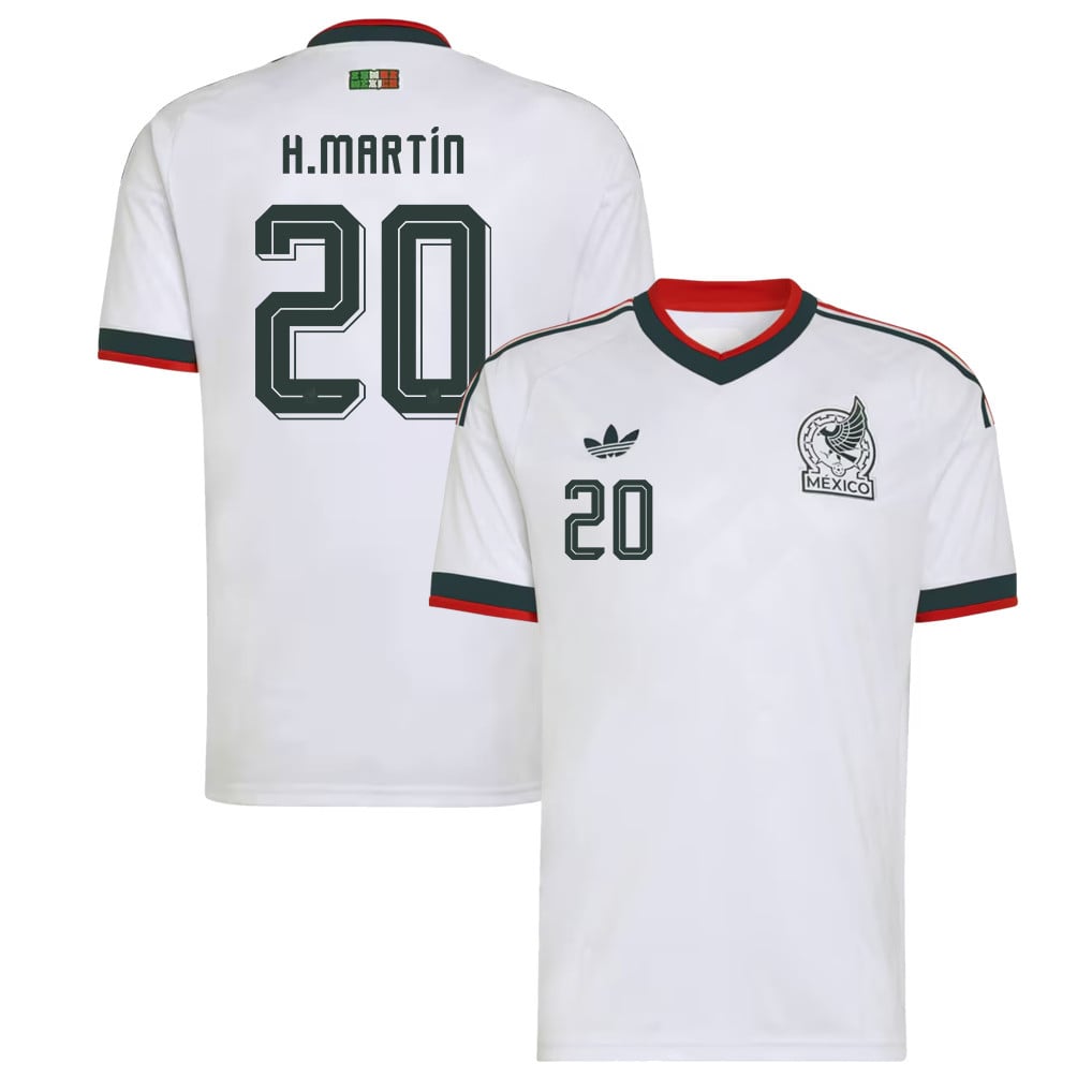Henry Martín 20 Mexico National Team 2026 Away Jersey - White, Men