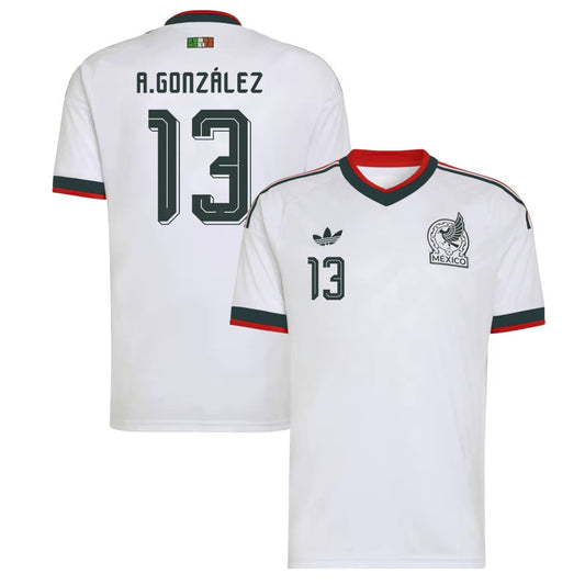 Armando González 13 Mexico National Team 2026 Away Jersey - White, Men