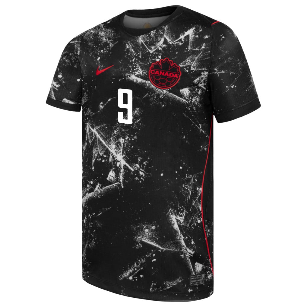 Cyle Larin 9 Canada National Team 2026 Away Jersey - Black, Men